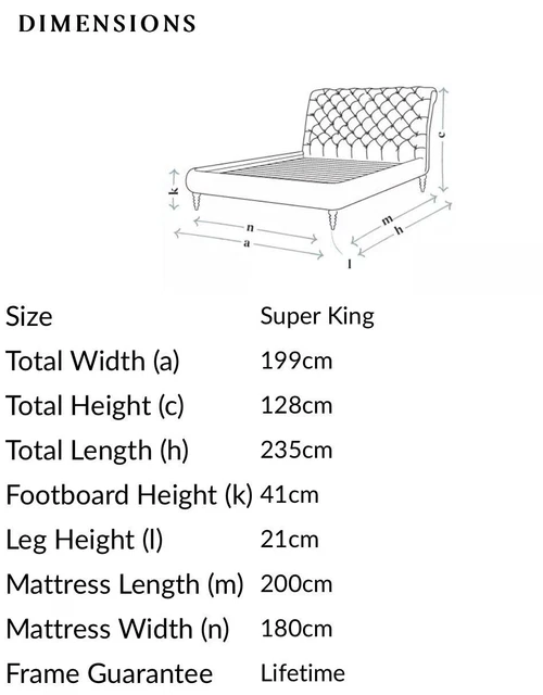 BED FRAME SUPER king size from £100.00 PicClick UK