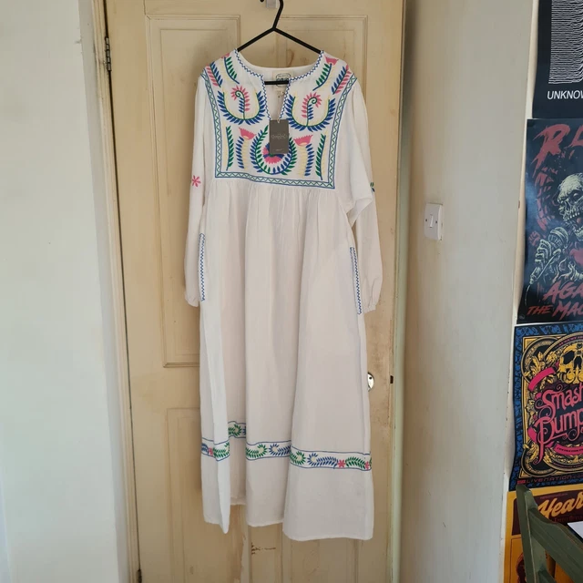 princess polly baby blue dress Preowned Anthropologie Ro's Garden Boho Flowy Midi Dress Size Medium ·  Whatnot: Shop, Sell, Connect main image 1