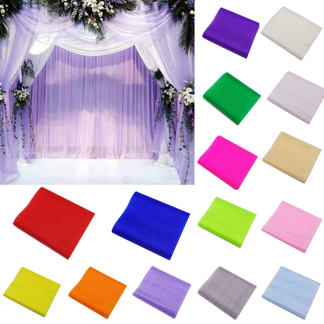 5×Party Wedding Tulle Organza Sheer Backdrop Supplies Venue Decorations Supplies