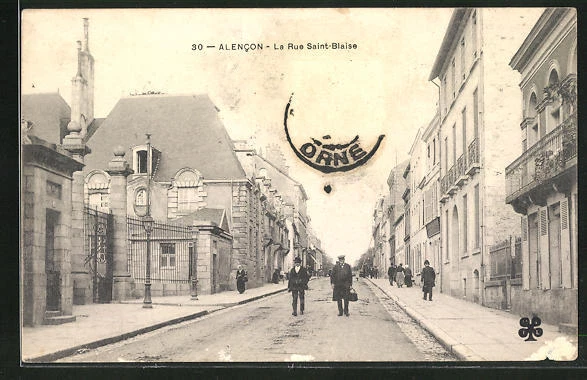 CPA Alencon, La Rue Saint-Blaise 1905