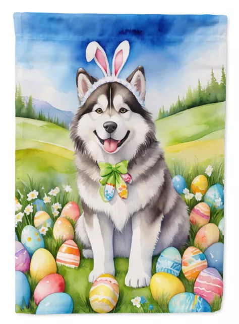 Alaskan Malamute Easter Egg Hunt Flag Garden Size DAC4922GF