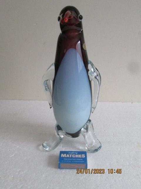 Murano Glass? Made In Italy  Glass   Penguin  Ornament