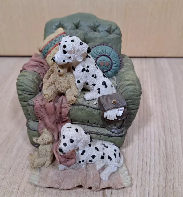 Regency fine Arts Playtime Dalmatian Dogs With Teddy Bears On Chair