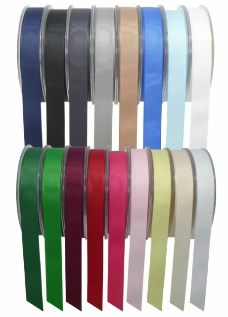 Grosgrain Ribbon 3mm,6mm,10mm,15mm,25mm 40mmx 50/20 meter High Quality Full Reel