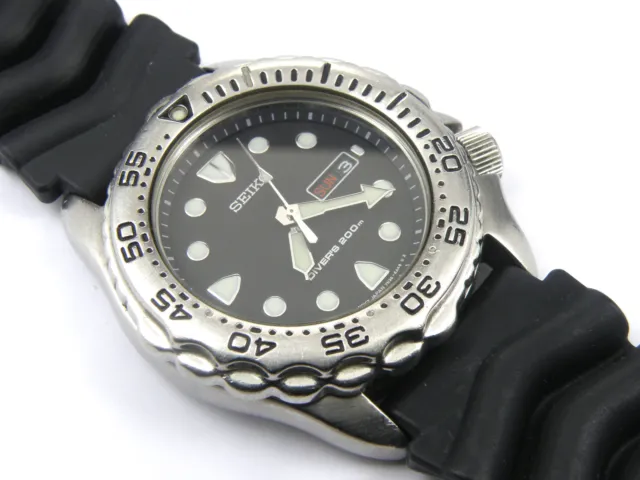 GENTS SEIKO 7N36-6A49 Sapphlex Scuba Divers Quartz Watch - 200m £ -  PicClick UK