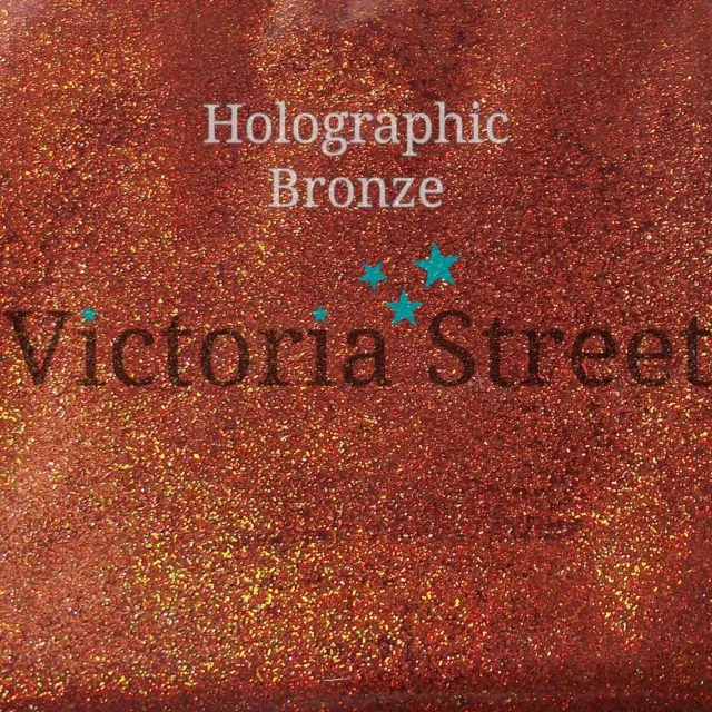 Victoria Street Glitter - Holographic Bronze - Fine 0.008" / 0.2mm Copper Orange