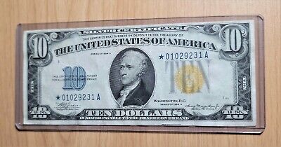 1934-A $10 NORTH AFRICA SILVER CERTIFICATE Fr. 2309* STAR NOTE