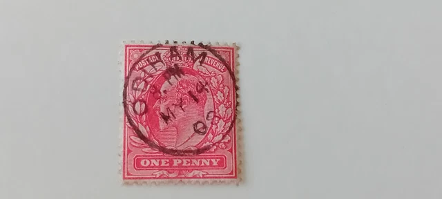 GB KEV11 1d Red - Odiham Hampshire Postmark