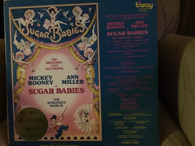 Sugar Babies Original Broadway Lp* Ann Miller * Mickey Rooney* Gatefold Cover