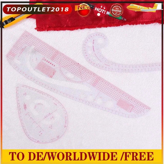 6pcs/Set DIY Multifunktions Quilting Naht nähen Patchwork Zeichnung Herrscher