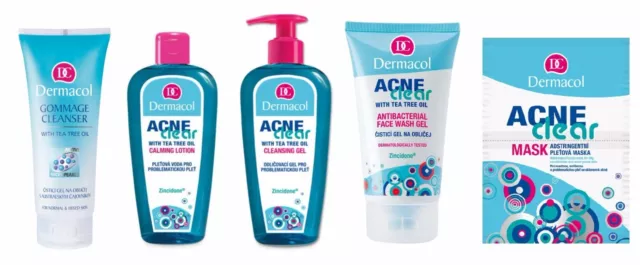 DERMACOL Acneclear Anti ACNE Skin Clean Gel Antiacne Mask Wash Gel