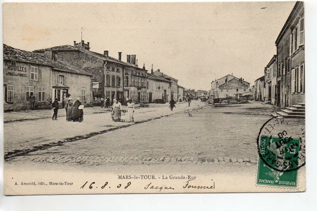 MARS LA TOUR - Meurthe et Moselle - CPA 54 - la grande rue