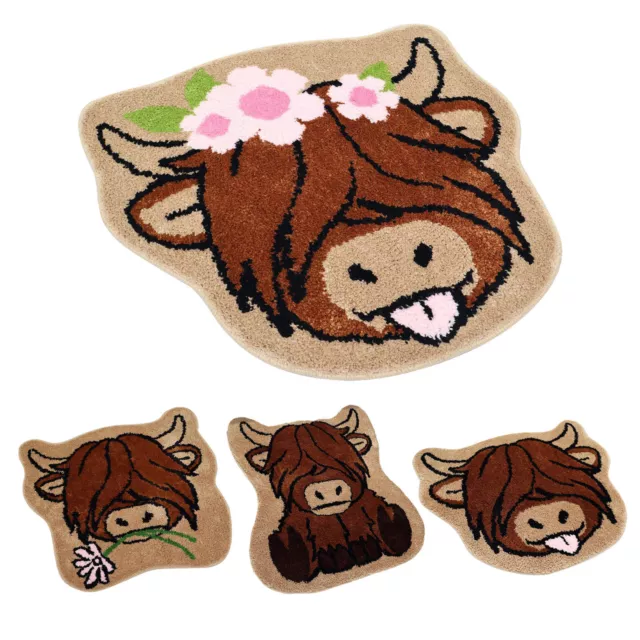 Funny Cow Entry Welcome Mat Non Slip Rubber Bedroom Living Room Rug Home Decor 3