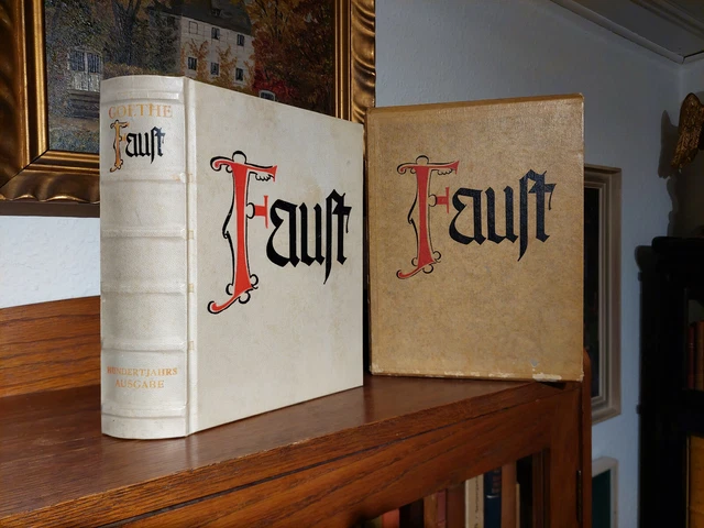GOETHE FAUST Prachtausgabe ASKANISCHER VERLAG 1932 Handeinband PERGAMENT Bütten