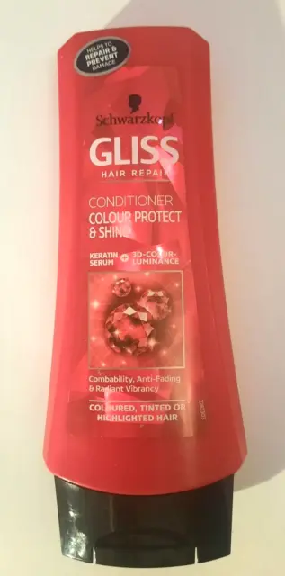 Schwarzkopf Gliss Hair Repair Conditioner Colour Protect & Shine Keratin 200ml