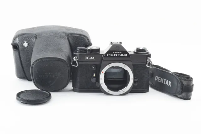 《 Excelente + 5 Con / Funda 》 Pentax KM Negro 35mm SLR Carrete Cámara De Japón
