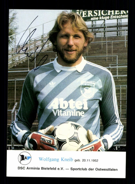 WOLFGANG KNEIB AUTOGRAMMKARTE Arminia Bielefeld 198586 Original + A
