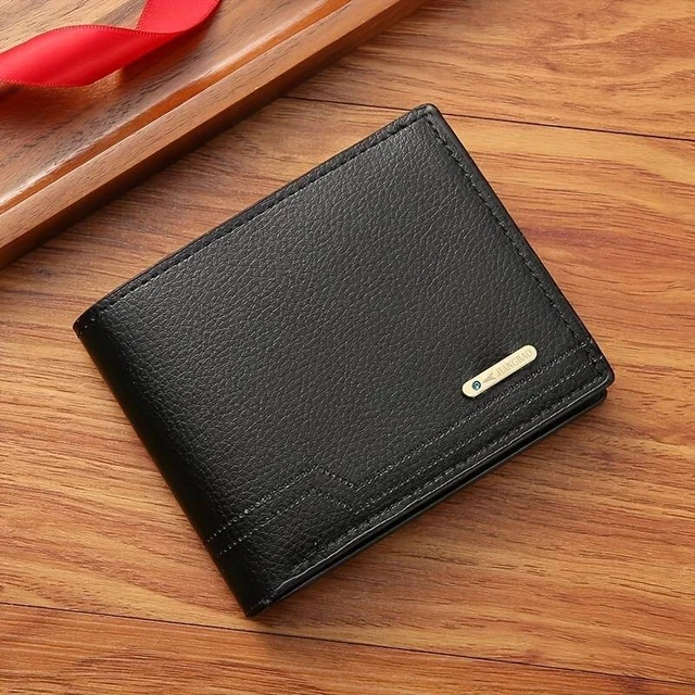 Designer Mens Leather Wallet RFID SAFE Contactless Card Blocking ID Protection