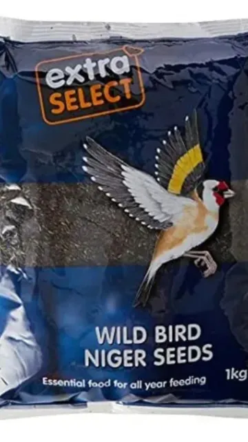 Extra Select Niger Seed Wild Bird Food, 4 packages of 1kg BBE 02/jul/2022.