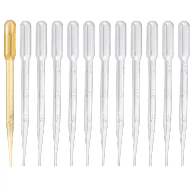 100/200Stk 3ml Einwegpipette Einmalpipetten Transferpipetten Airbrush Pipetten