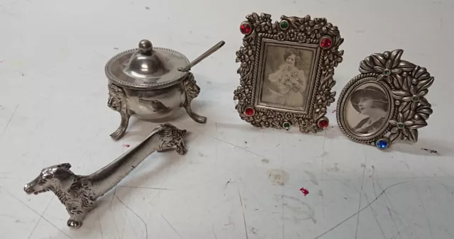 Oggetti vintage in miniatura metallo 4 pezzi