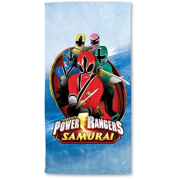 Toalla de baño toalla de playa paño de ducha Power Rangers azul 70 x 140 cm nuevo
