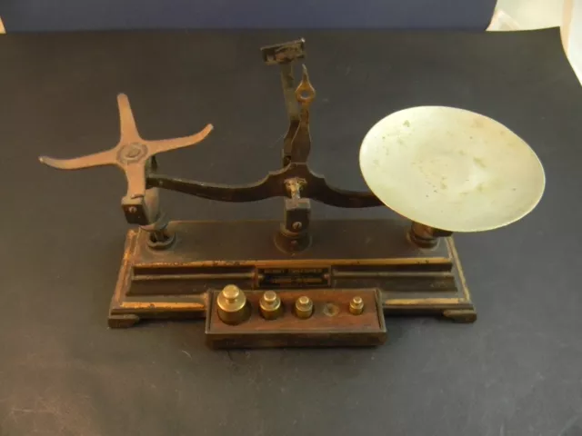 Antique Henry Troemner Apothecary Cast Iron Balance Scale