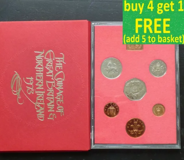 Coinage Great Britain & N. Ireland - Royal Mint Coin Proof Set Choose 1970-1981