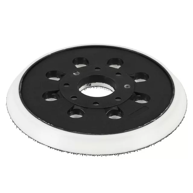 Plato de soporte duradero lijado goma negro+blanco 1 pieza 5\"/125mm 8 orificios