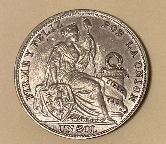 1894 “Peru” Un Sol ~Nice Coin~
