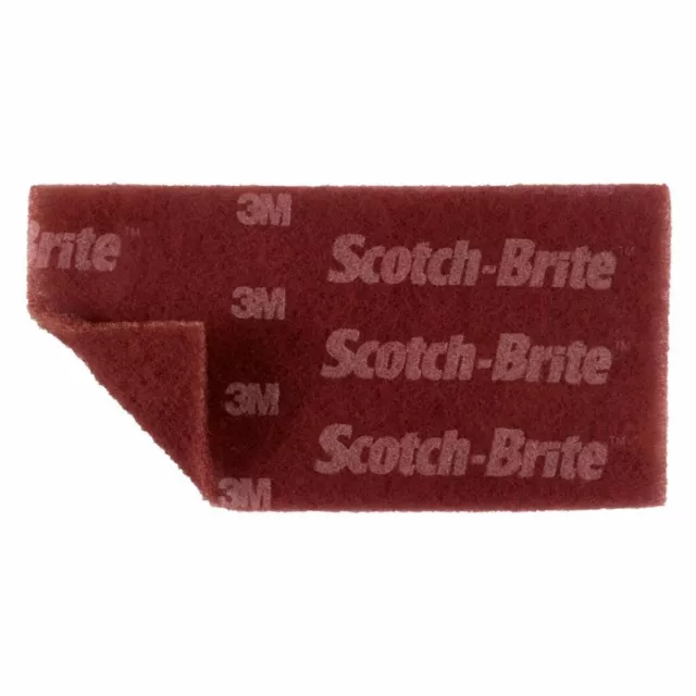 3M Scotch Brite 64659 Scuff Pads Very Fine Maroon Hand Sanding Pads 25/Box 2