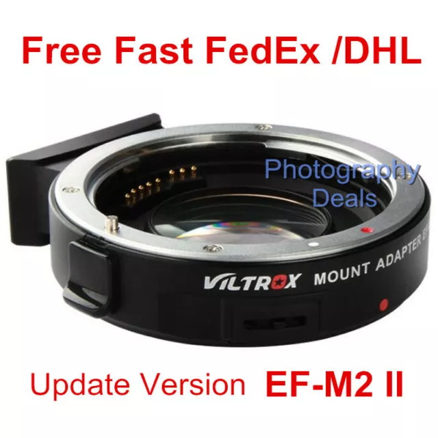 Viltrox EF-M2 II 0.71x Auto Focus Lens Adapter For EF Lens to M43 MFT GH5 Camera