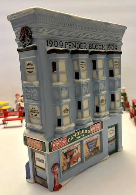Vintage Coca-Cola 1992 CANDLER'S DRUGS Town Square Collection Christmas No Box