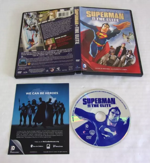 Used Dcu Superman Vs. the Elite MFV (DVD, 2012) Free Shipping!