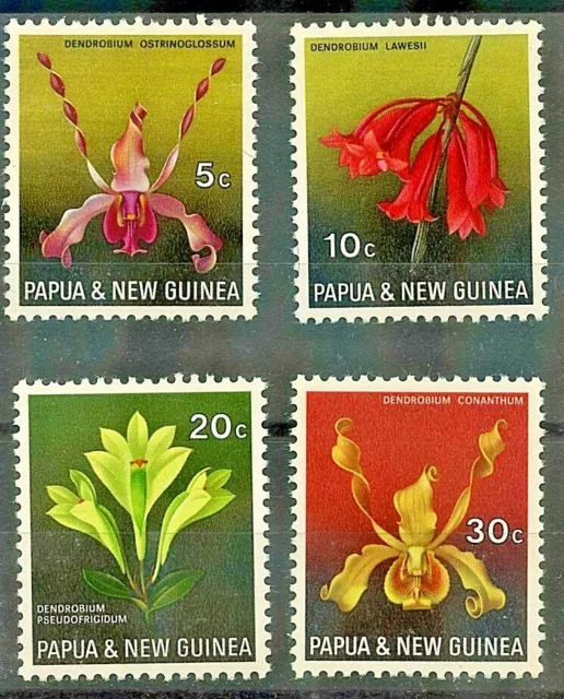 Papua And New Guinea 1969 Sg159-62 Flora Conservation (Orchids)  -  Mnh