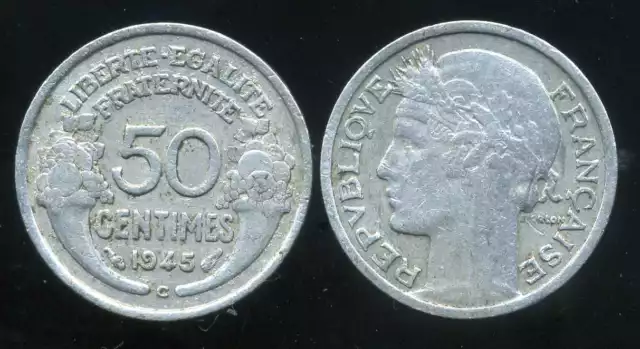 50 centimes MORLON  alu  1945C  ( bis )