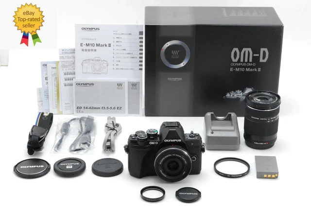 TOP MINT] OLYMPUS OM-D E-M10 Mark III Mirrorless Camera 14-42mm 40