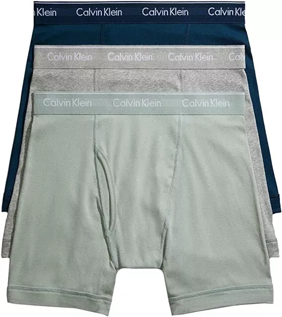 Calvin Klein Men's Underwear Cotton Classic Fit 3-Pack Boxer Brief,Multicolor,Sm