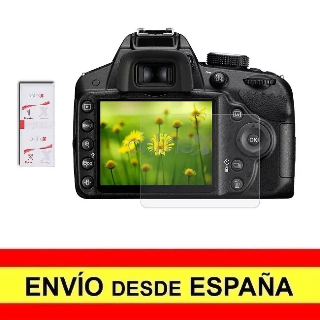 Cristal Templado para NIKON D3100-D3200-D3300-D3400-D3500 Protector a1415 nt