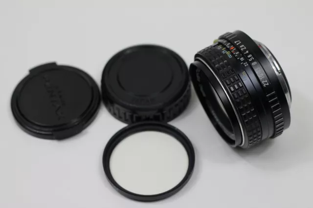 SMC Pentax-M f/1.7 50mm Prime Lens for K-Mount w/Caps Light Haze/Separation /635