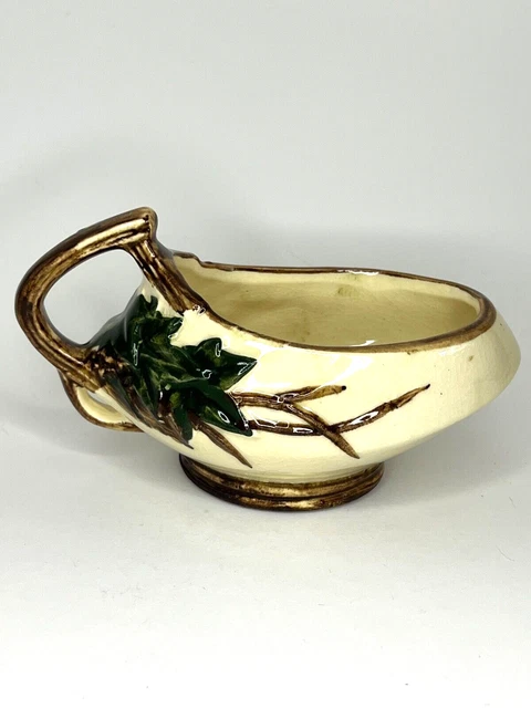 Vintage McCoy Pottery Ivy Open Sugar Bowl  2.25" AS IS