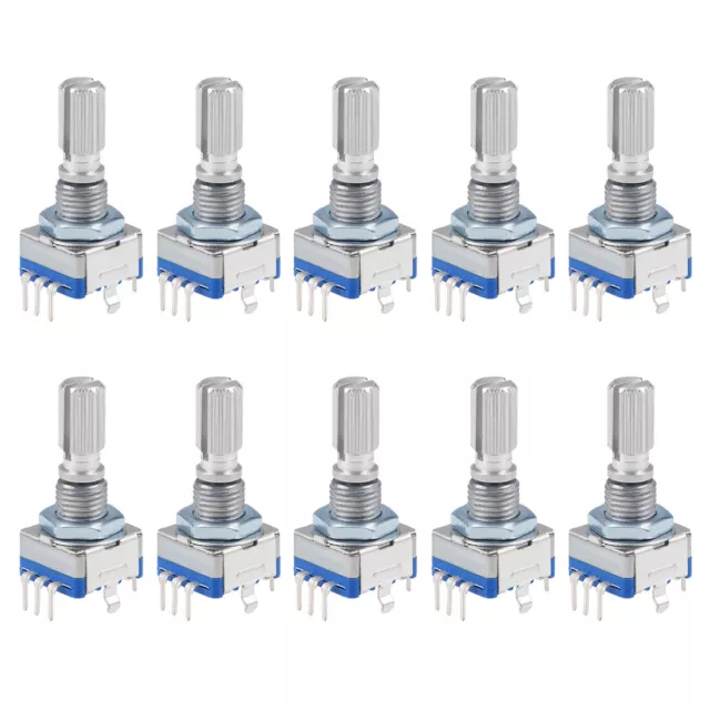 360 Degré Rotatif Encodeur Interrupteur Potentiomètre EC11 7 Broche 20mm 10Pcs