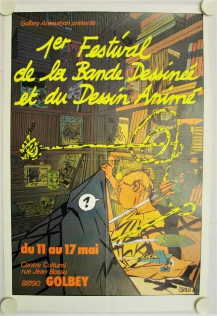 Affiche 1er FESTIVAL BANDE DESSINEE1987 - illustr. BOILET