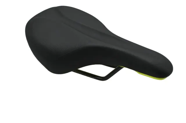 Selle de Vélo Cube Naturel Fit Séquence Mémoire Éponge Noir Citron Vert Selle