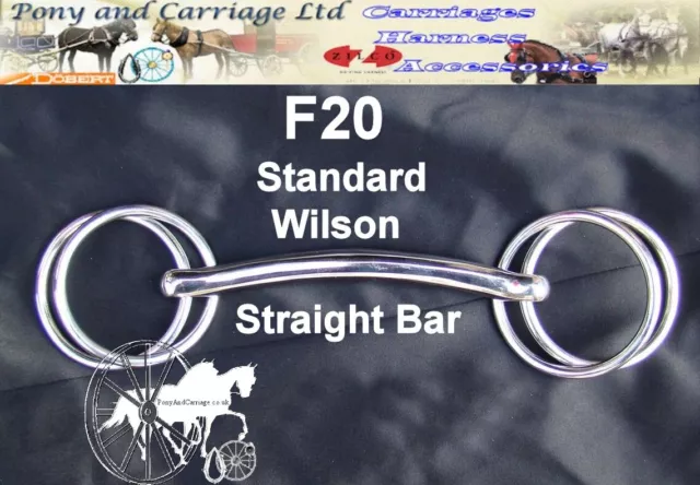 Carriage Driving Wilson Snaffle 2 Ring Horse Bit Style F20 Mini - Large 2