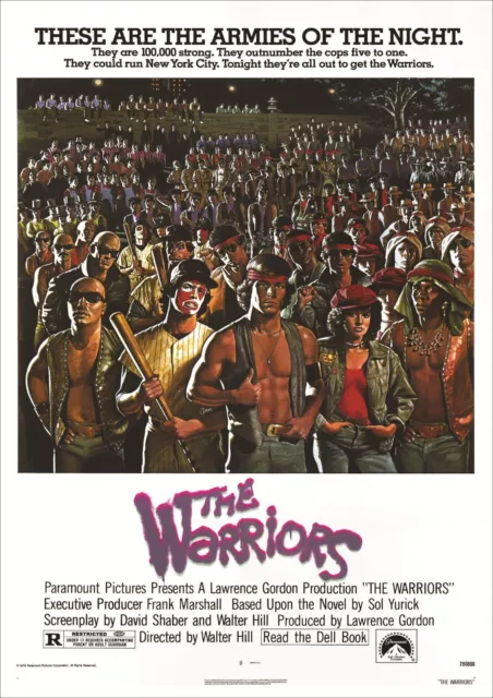 THE WARRIORS Movie Poster Film  1979 Cult Film NYC