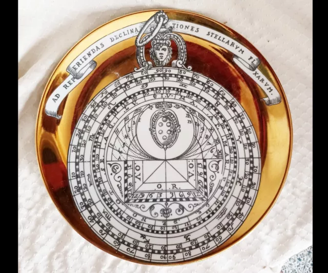 Rare find! FORNASETTI "ASTROLABIO" Arzberg Plate 1960s Hand MADE IN ITALY No. 8 Rare find! FORNASETTI "ASTROLABIO" Arzberg Plate 1960s Hand MADE IN ITALY No. 8
