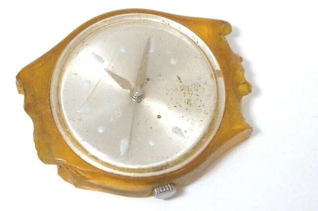 SWATCH TRANSPARENT SWISS V8 quartz lady watch for repairs, for parts ...