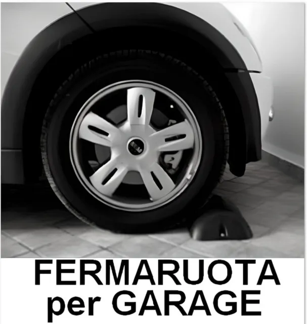 FERMO RUOTA Parcheggio ferma ruota cuneo per garage montaggio fisso Nè  basta 1 EUR 14,90 - PicClick IT