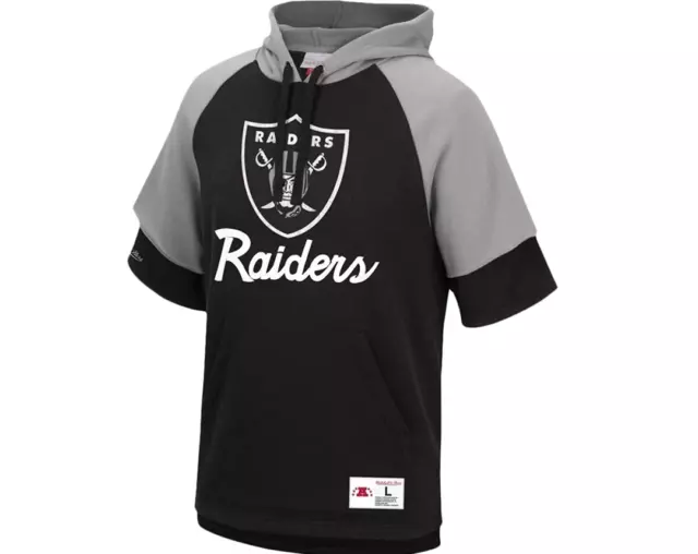 Mitchell E Ness S/S Pile Felpa con Cappuccio Oakland Raiders